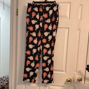 CALVIN KLEIN Floral Print Pants